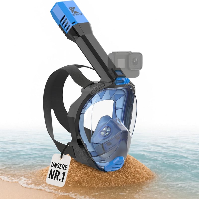 CO2-sichere Vollgesichts-Schnorchelmaske für Erwachsene - Seaview Pro