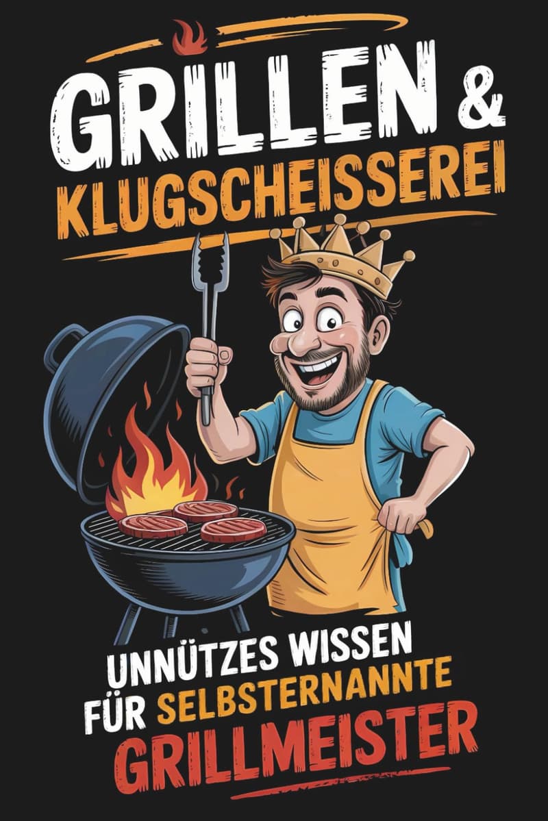 Lustiges Grillbuch mit 300 BBQ-Fakten – Perfektes Geschenk für Männer