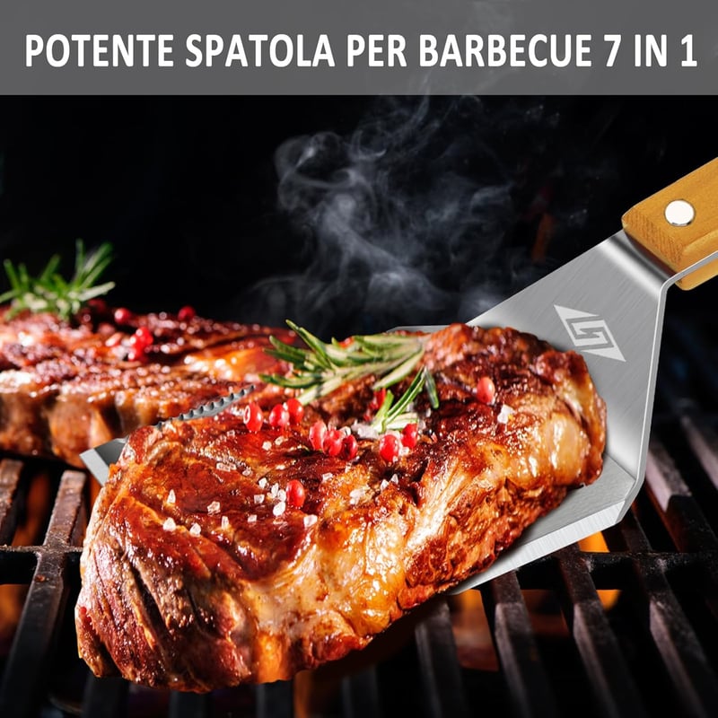 Grillzubehör-Set mit extra langen Werkzeugen für Männer