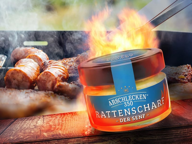 Arschlecken350 Senf 220g – Einzigartiges Grillgeschenk für Feinschmecker