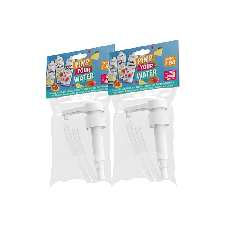 Dosierpumpen für 500ml und 1000ml Flaschen im 2er Pack, BPA-frei, langlebig