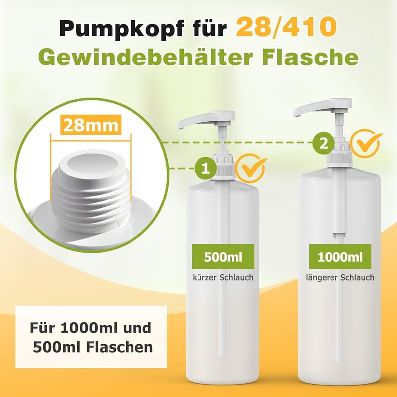 Wiederverwendbare Dosierpumpe für Vital Drinks mit 3 Schläuchen