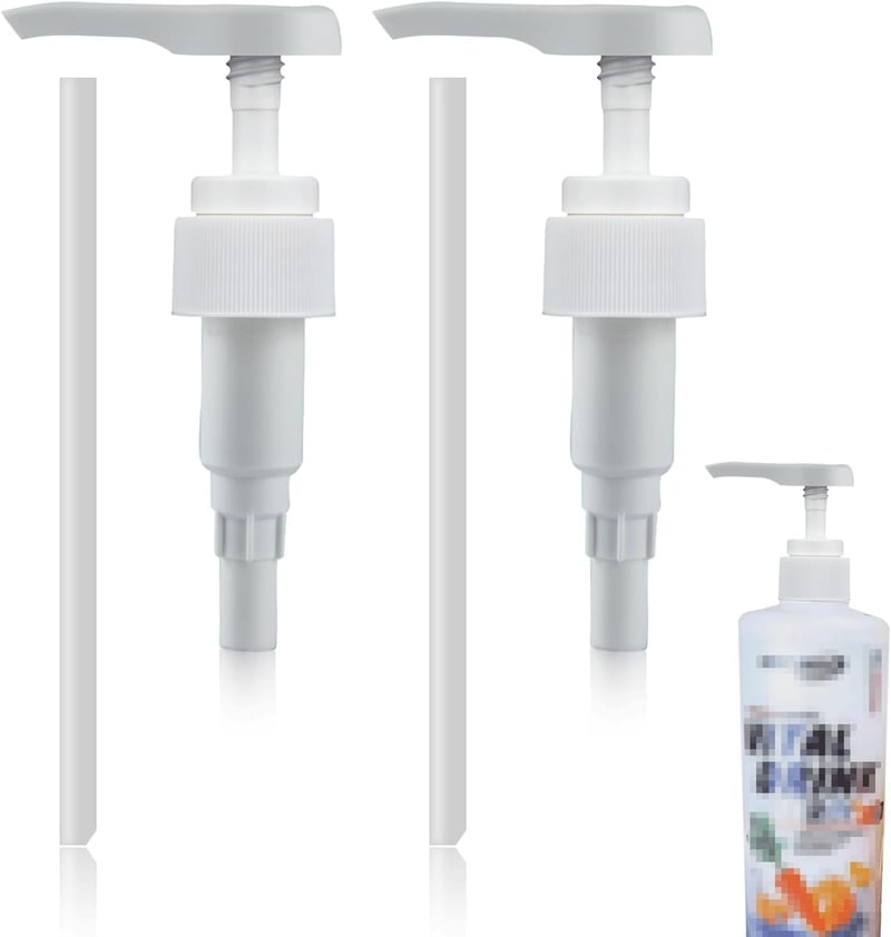 Wiederverwendbare Dosierpumpe für Sirup, 1L, 2 Stück, 30mm Schraubgewinde