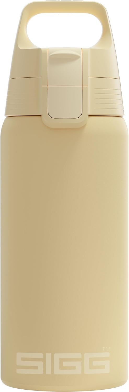 Isolierte Trinkflasche für kohlensäurehaltige Getränke, 0,5L, BPA-frei, hellgelb