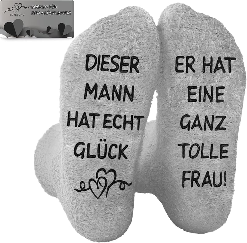 Personalisierte lustige Socken für Paare - Geschenke zum Hochzeitstag