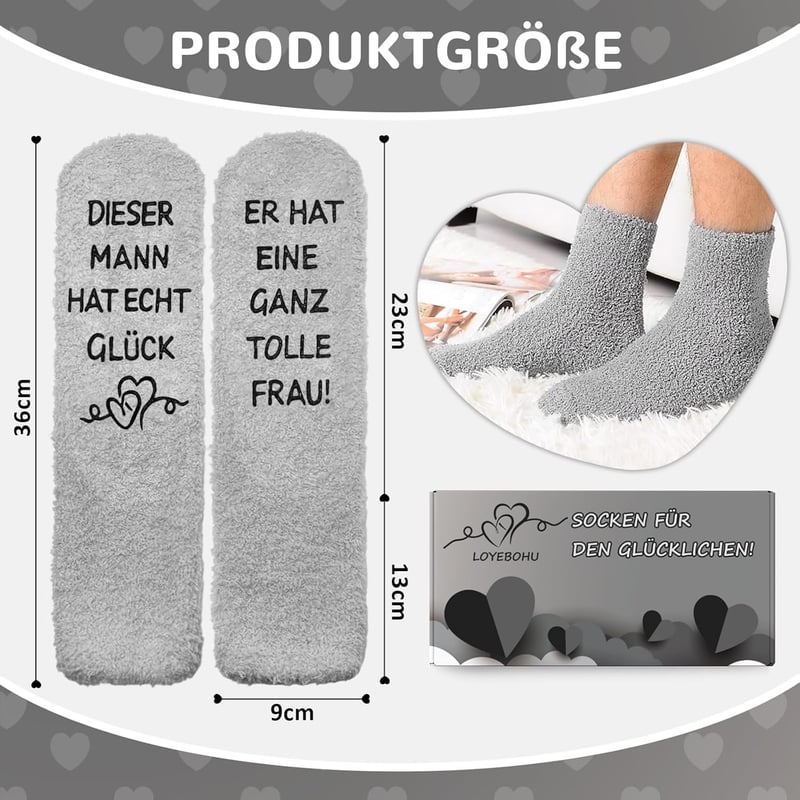 Personalisierte lustige Socken für Paare - Geschenke zum Hochzeitstag