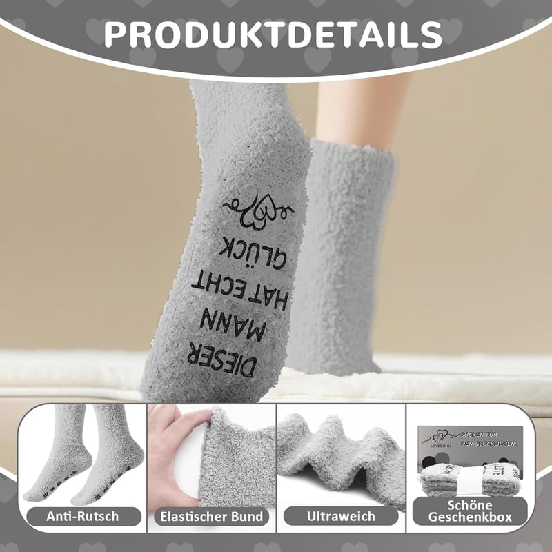 Personalisierte lustige Socken für Paare - Geschenke zum Hochzeitstag