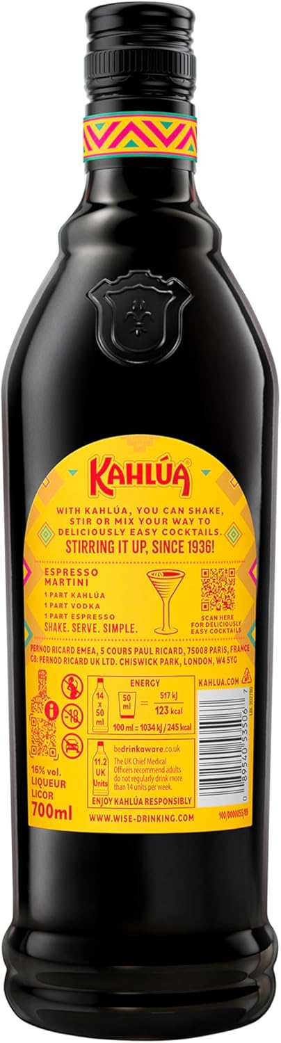 Kahlúa Kaffee-Likör – Aromatisch mit Karamell- und Vanillenoten – 0,7 l