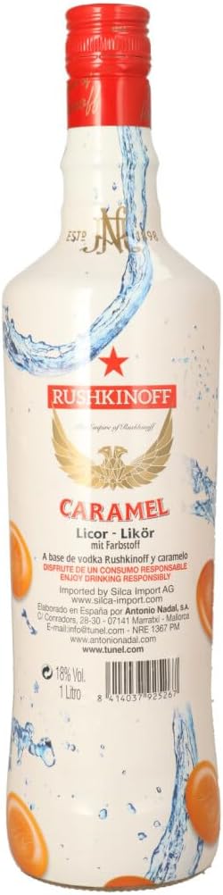 Rushkinoff Karamell Vodka 1,0 l