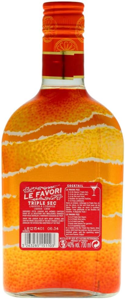 Le Favori Triple Sec Orangenlikör 40% - Frankreich, 700 ml