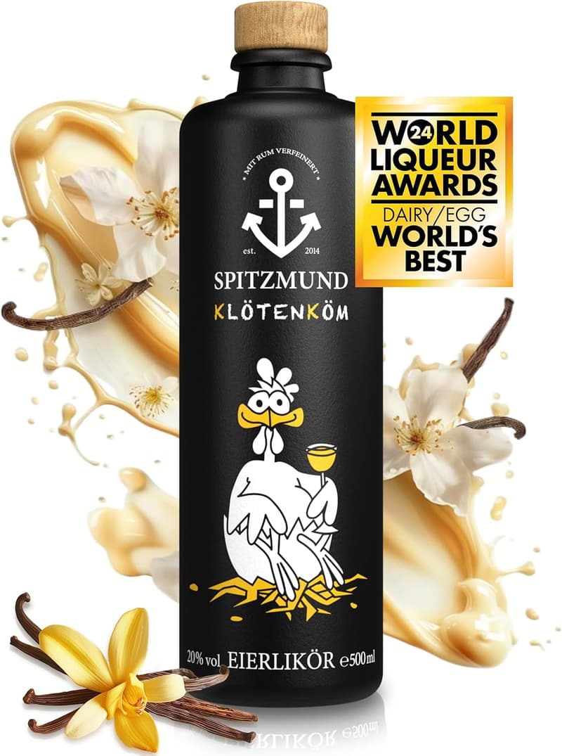 Eierlikör mit Vanille & Rum - Laktose- und glutenfrei, 500 ml