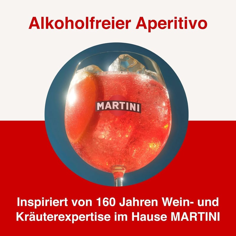 MARTINI Vibrante alkoholfreier Aperitif mit Botanicals, 750 ml
