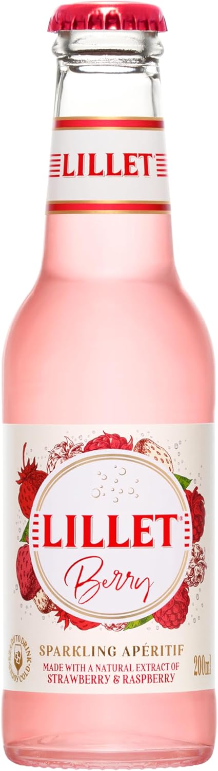 Fruchtiger Aperitif: Vorgemischter Lillet Berry Drink, 3 x 200ml