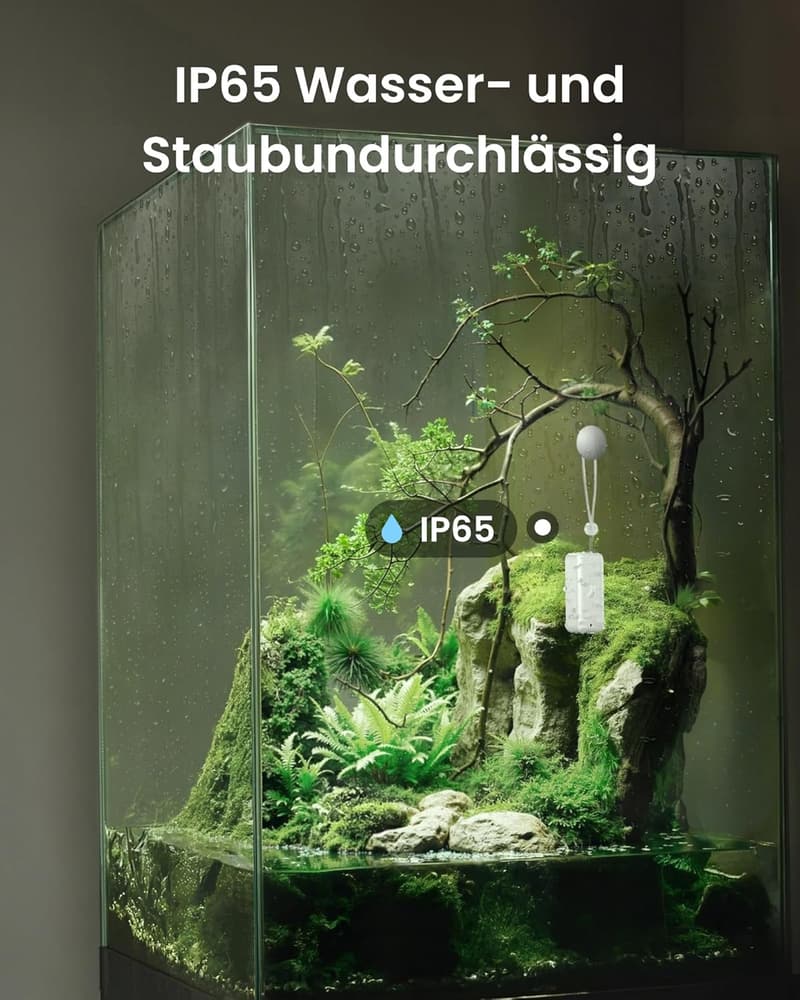 Bluetooth Hygrometer Thermometer IP65 für Innen und Außen – 3er-Pack