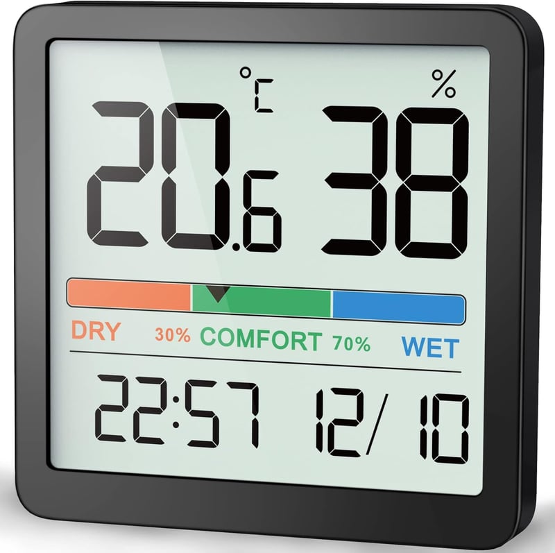 Digitales Thermo-Hygrometer für präzise Raumklimakontrolle