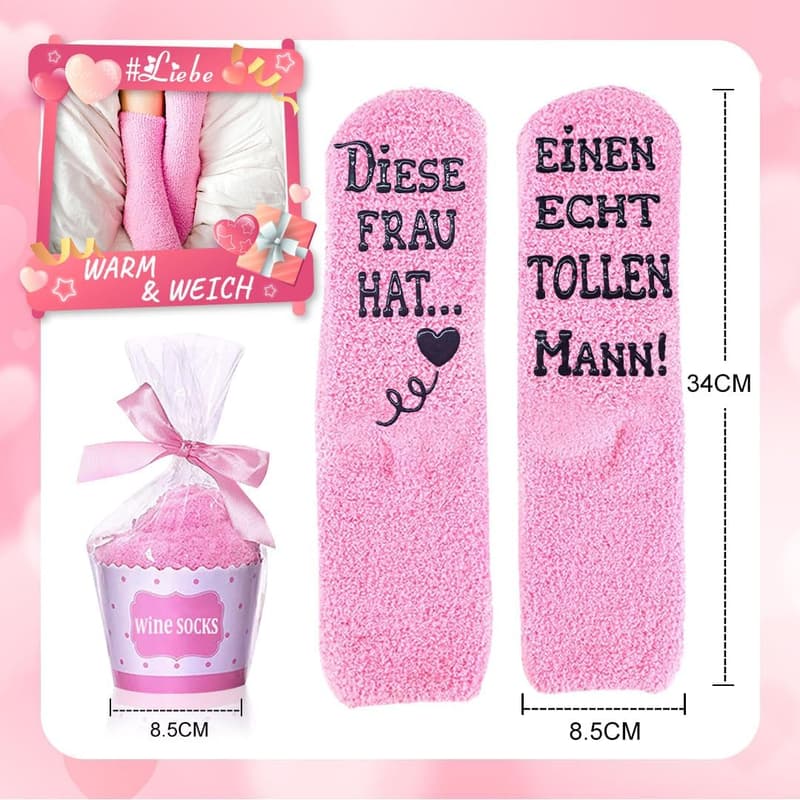 Witzige Socken für Paare – Lustige Geschenkidee zum Hochzeitstag