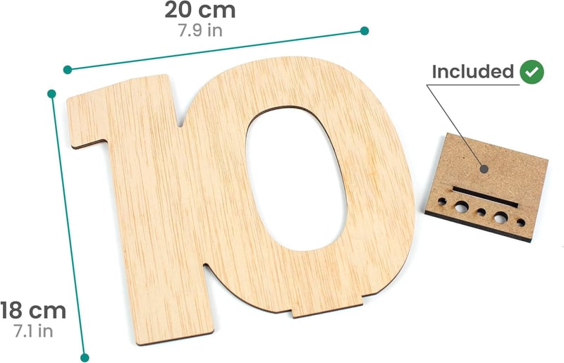 10. Jubiläum Geschenk Holz für Paare – Geburtstagsgeschenk Männer/Frauen