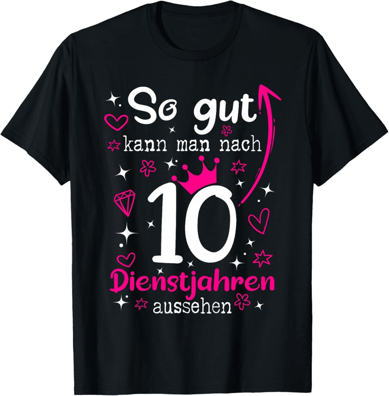 10 Jahre Jubiläum T-Shirt für Mitarbeiter