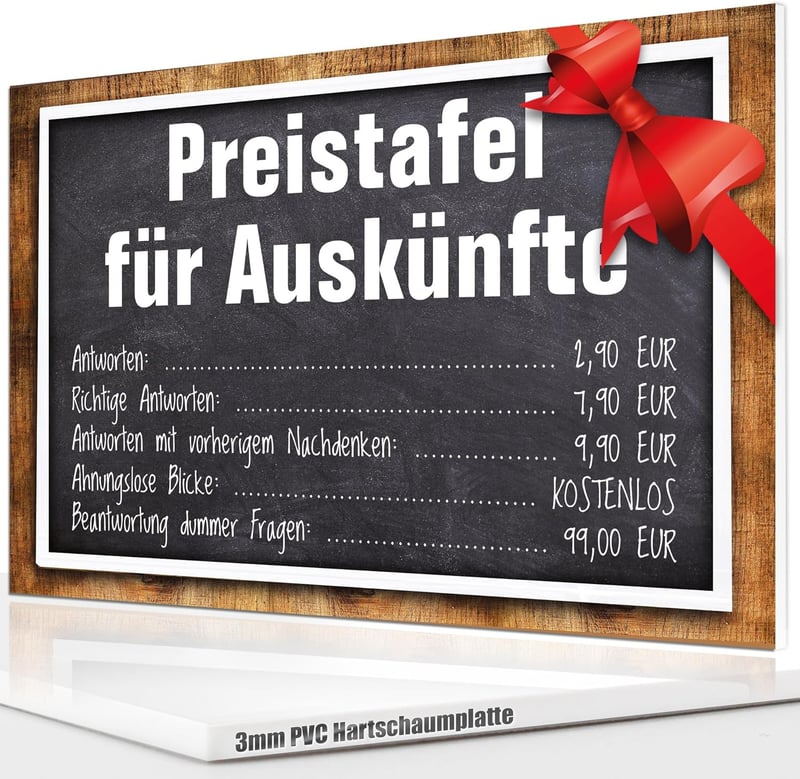 Lustiges Spruchschild 20x30 cm – ideale Wanddeko für Geburtstagsfeiern