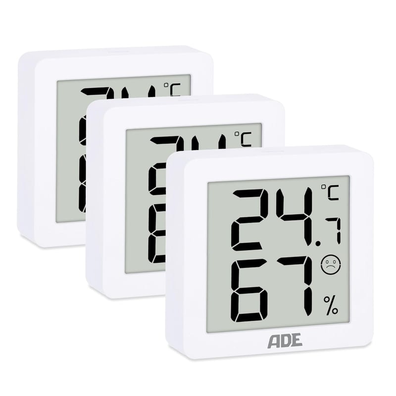 Digitales Hygrometer 3er Set mit Temperaturanzeige und Komfortzonenindikator