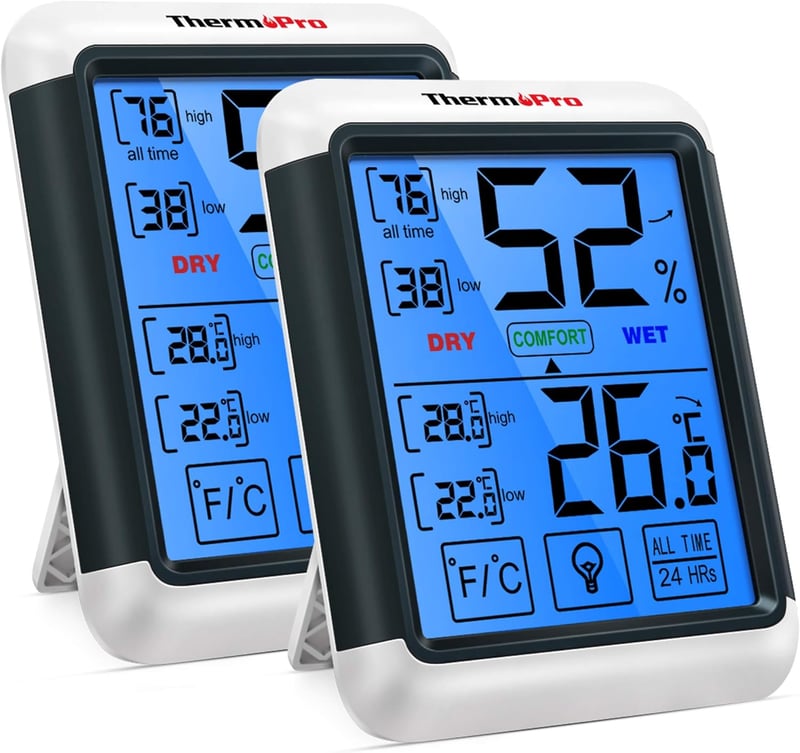 ThermoPro TP55 digitales Hygrometer-Set für Raumklimakontrolle