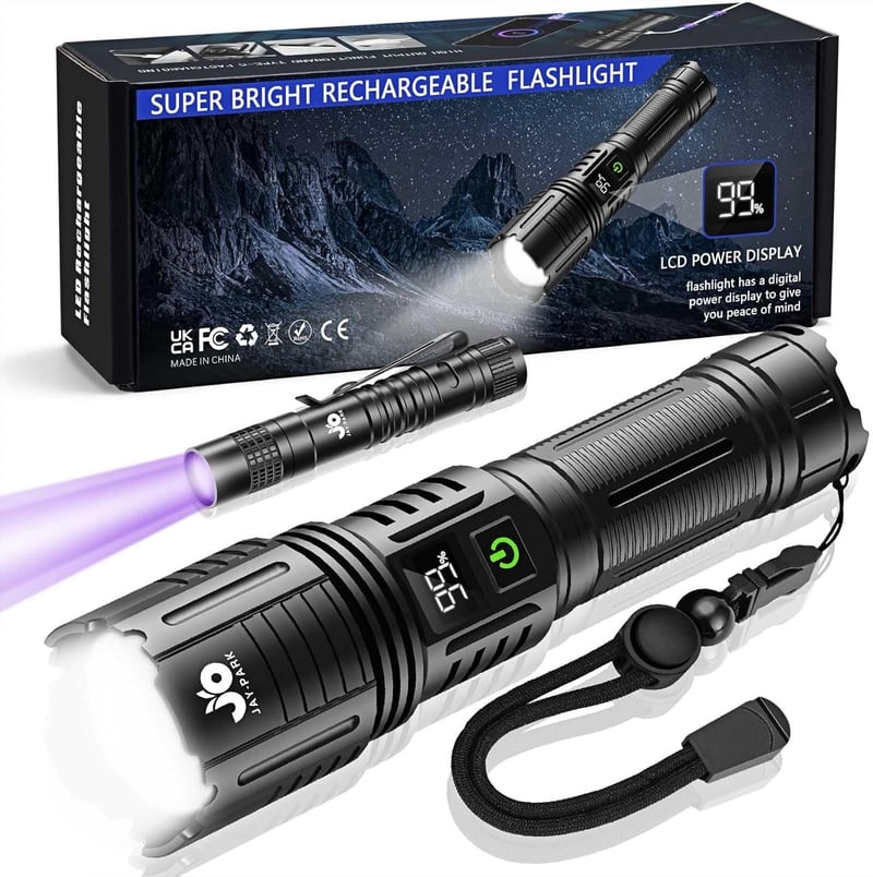 Aufladbare Taktische LED Taschenlampe 500000 Lumen für Camping