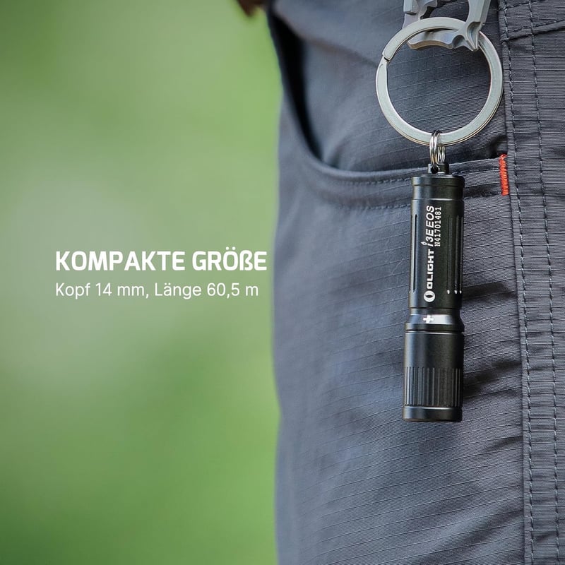 OLIGHT I3E EOS Mini LED Taschenlampe für Camping & Wandern, 90 Lumen, IPX8 wasserdicht