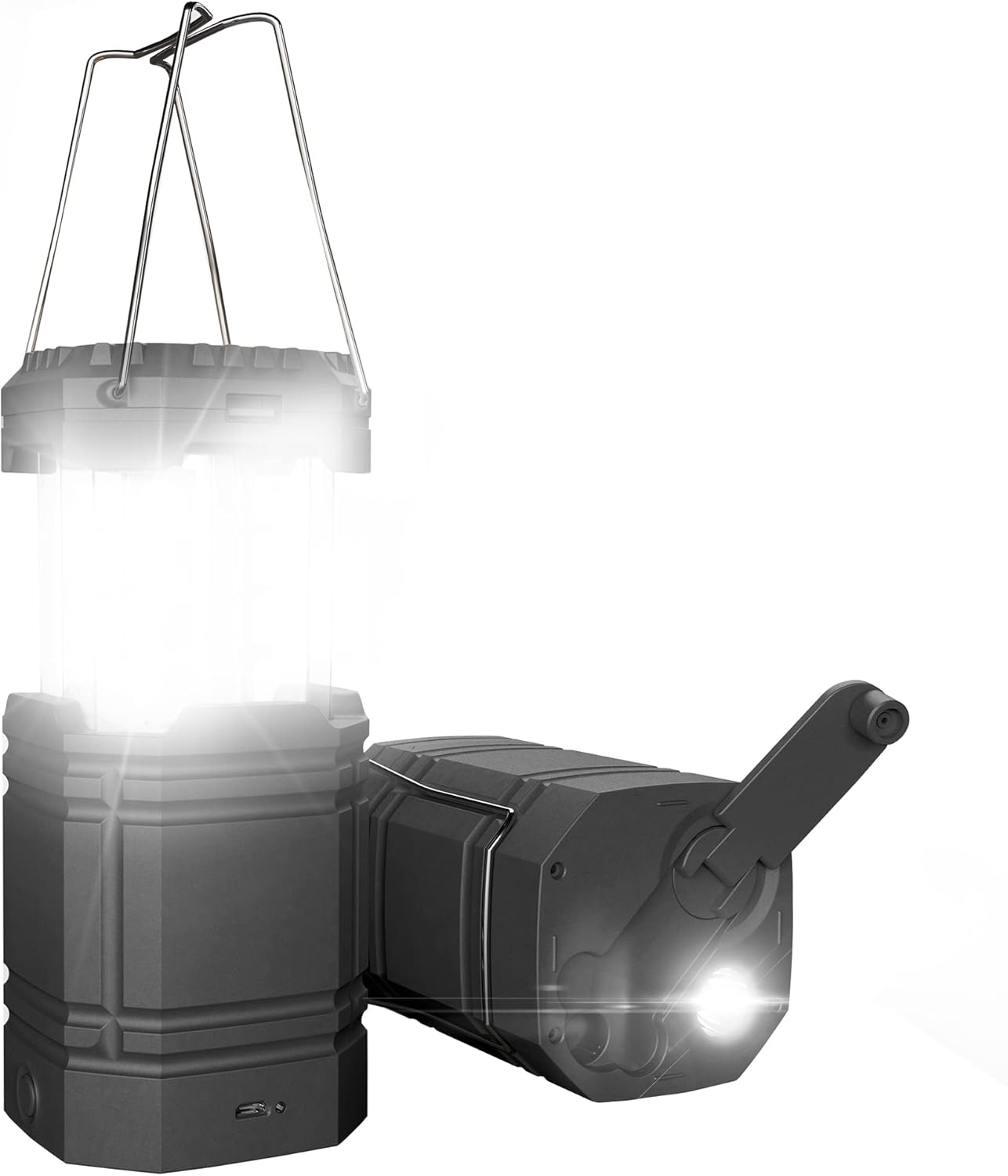Tragbare Solar Handkurbel LED-Laterne für Outdoor-Aktivitäten