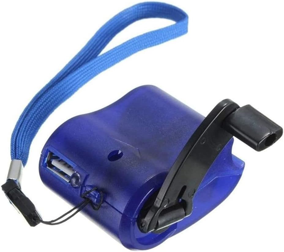 Manuelles USB-Handkurbel-Ladegerät mit LED-Anzeige für Mobiltelefone