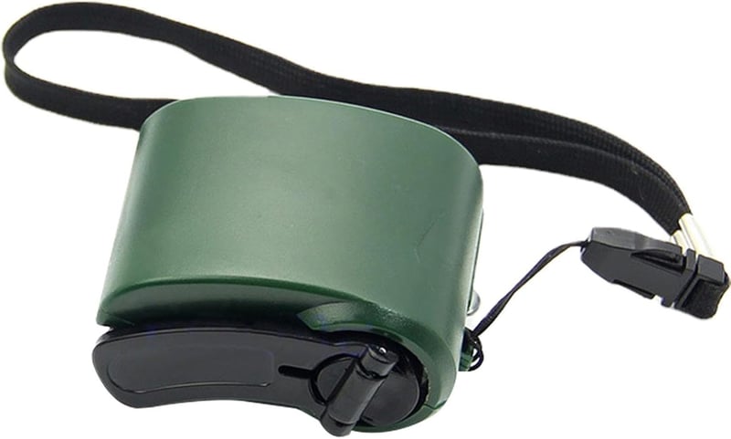 Handkurbel Ladegerät für Outdoor-Aktivitäten mit LED-Beleuchtung