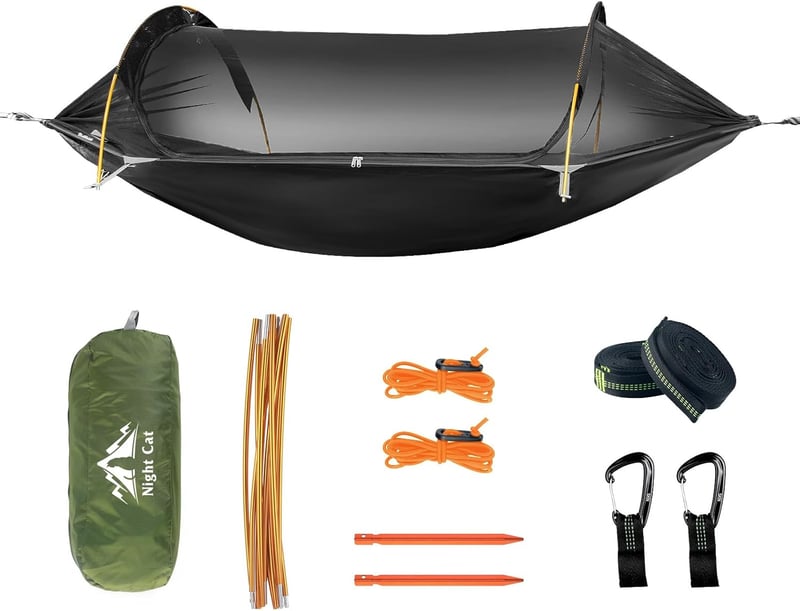 Hängematte Zelt für 2 Personen mit Moskitonetz für Camping und Garten