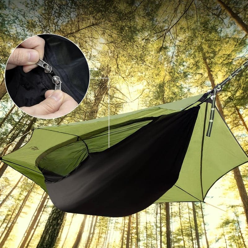 Hängematte Zelt für 1 Person mit Moskitonetz und wasserdichtem Tarp