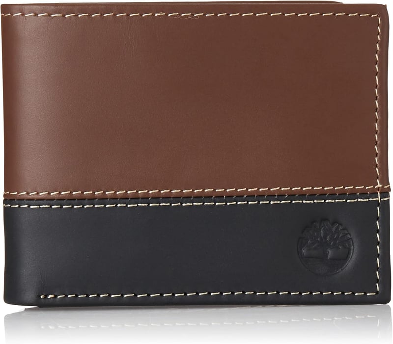 Timberland Herren Leder Trifold Geldbörse für Reisen
