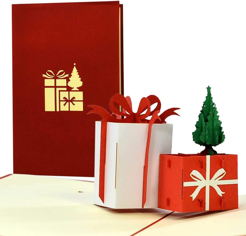 3D Weihnachtskarte Pop-Up für Geldgeschenke – niedliche Geschenkidee