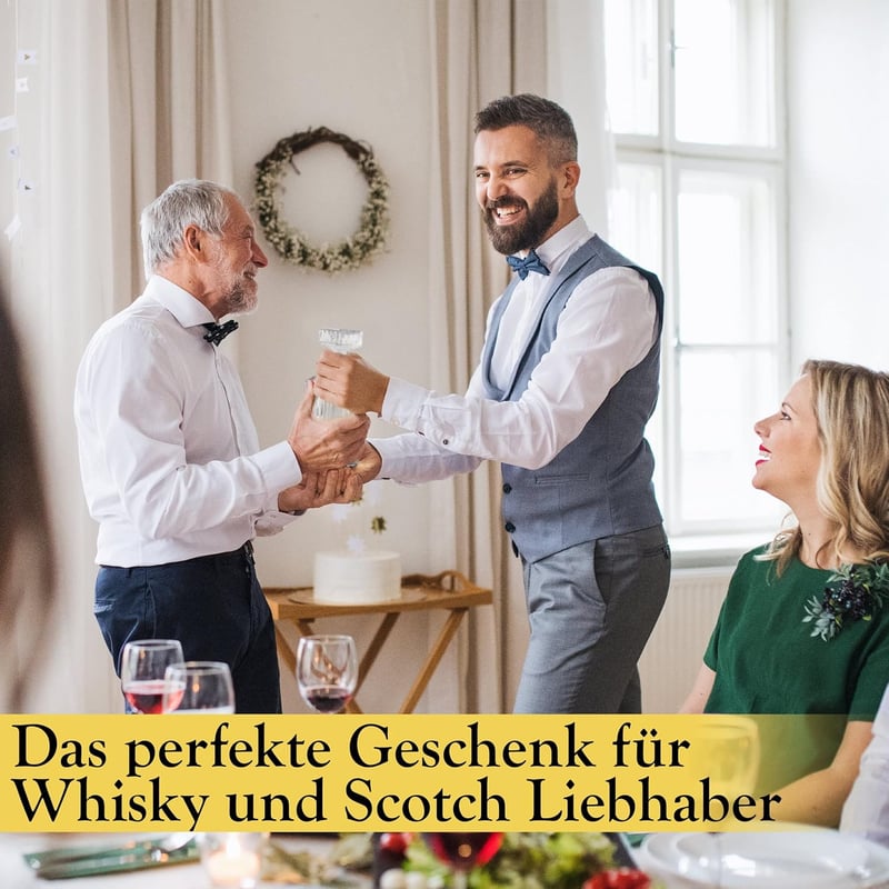 Krollmann Whiskey Karaffe 0,8 Liter - Glaskaraffe für den Mann