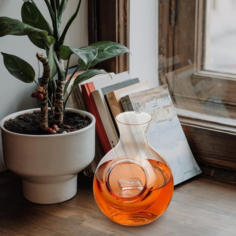 Kristallkaraffe für Spirituosen mit Tragetasche – 400 ml