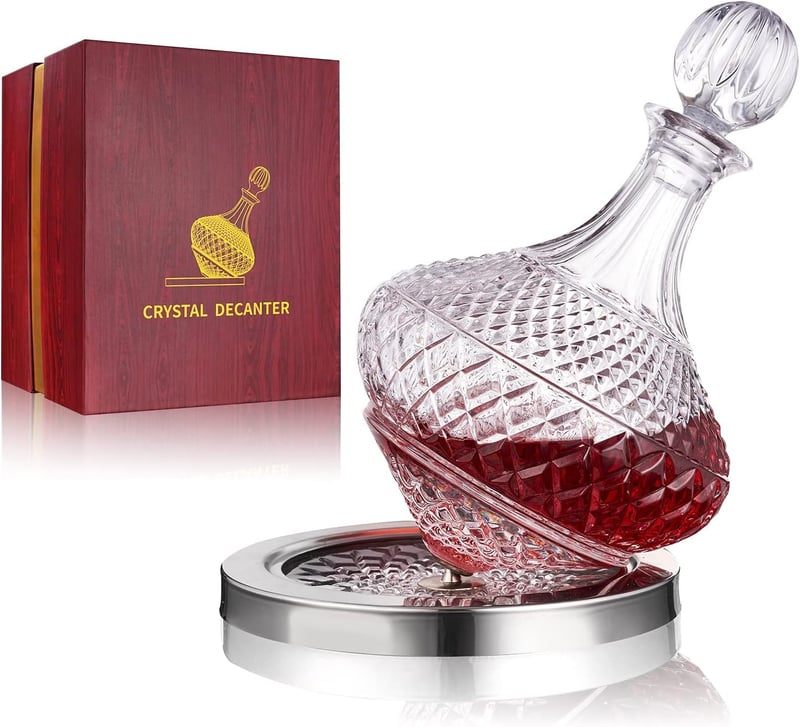Kristallglas Wein Dekanter mit integriertem Belüfter, 1,5L, tropffrei