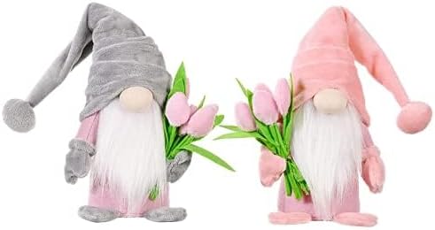 Niedliche Wichtel mit Blumenstrauß – Geschenk für Frauen zum Muttertag