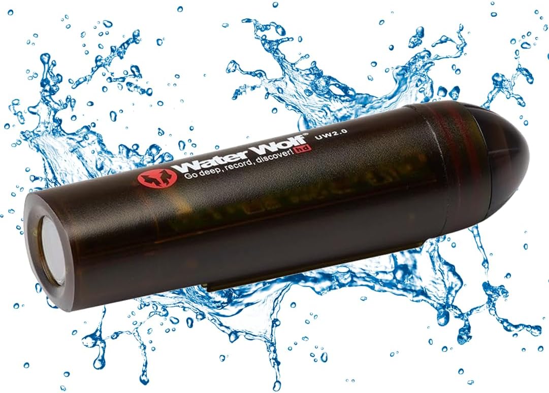 WiFi Unterwasser-Action-Kamera 1080p HD für Angler mit Zubehör