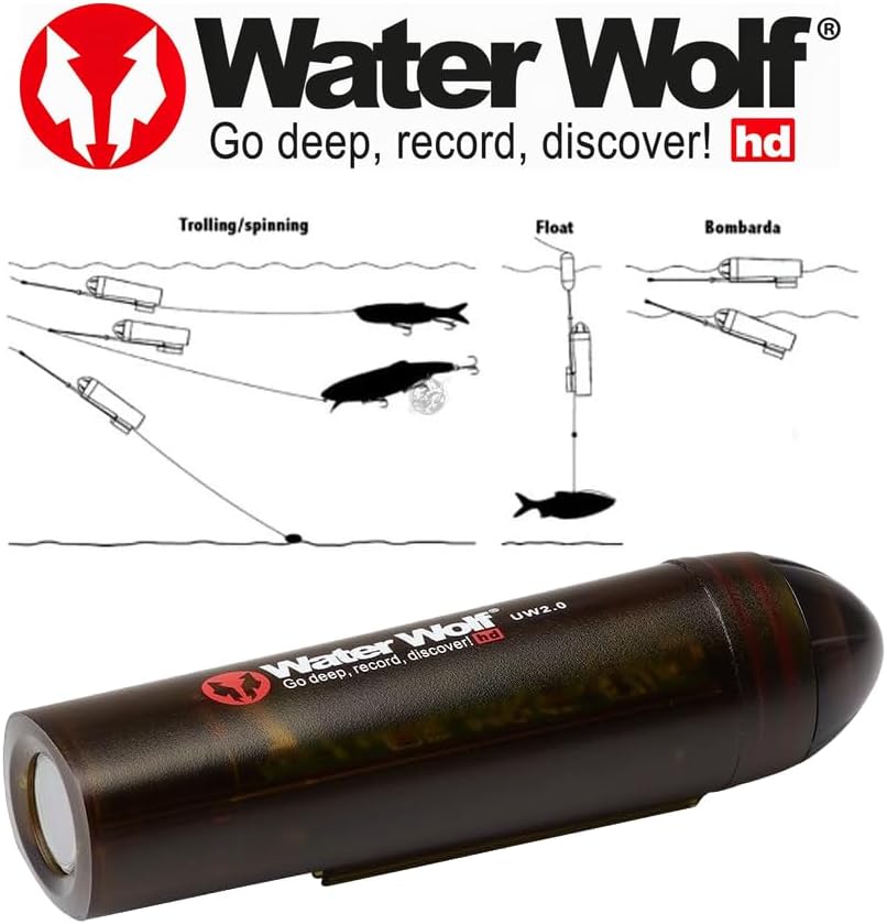 WiFi Unterwasser-Action-Kamera 1080p HD für Angler mit Zubehör