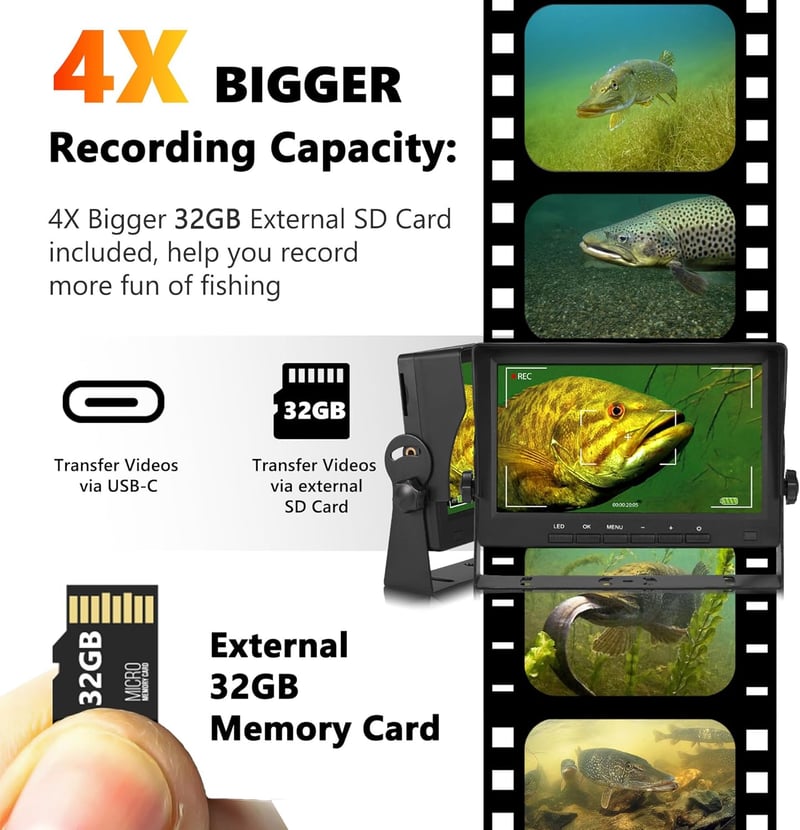 Unterwasser-Angelkamera 7 Zoll für Angler