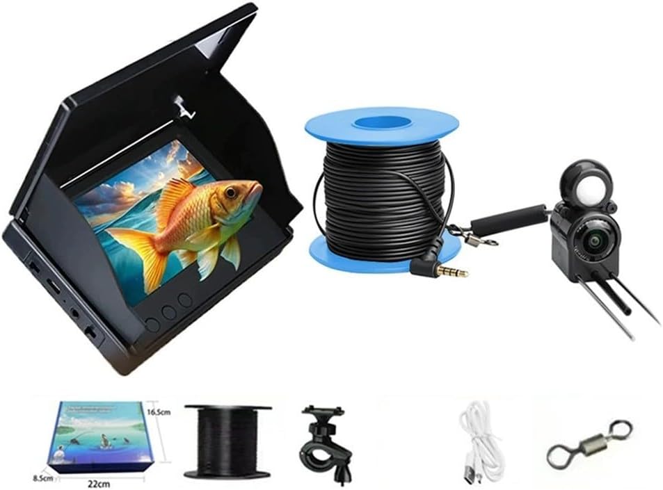 Kompakte Unterwasser-Angelkamera mit 4,3 Zoll Display und Funktionalität