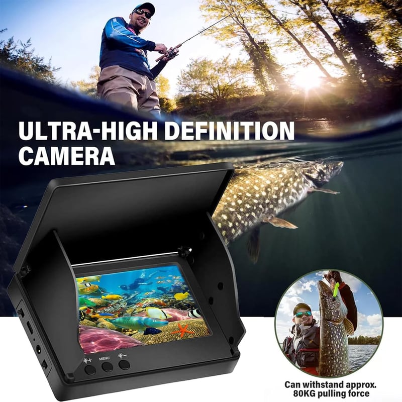Wasserdichte Unterwasser-Kamera mit 5 Zoll Display für Angler