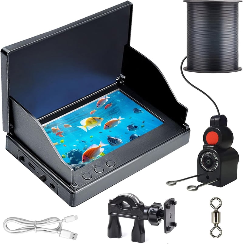 Wasserdichte Unterwasserkamera mit 4,3 Zoll Display für Angler
