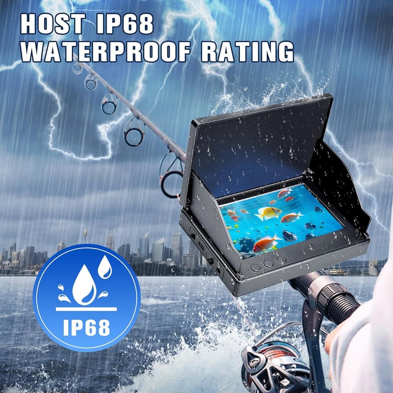 Wasserdichte Unterwasserkamera mit 4,3 Zoll Display für Angler