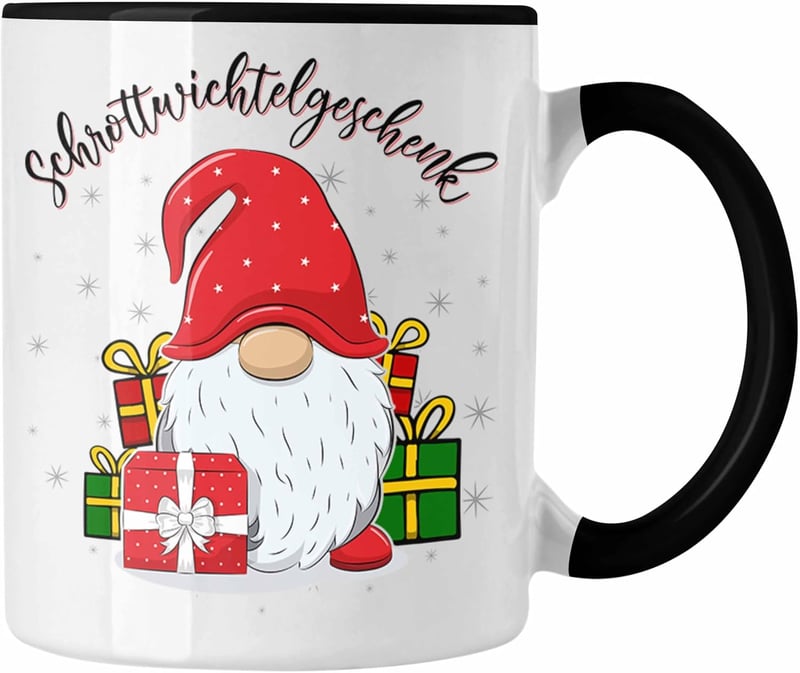 Wichtelgeschenk für Frauen – Schwarze Figur für Schrottwichteln