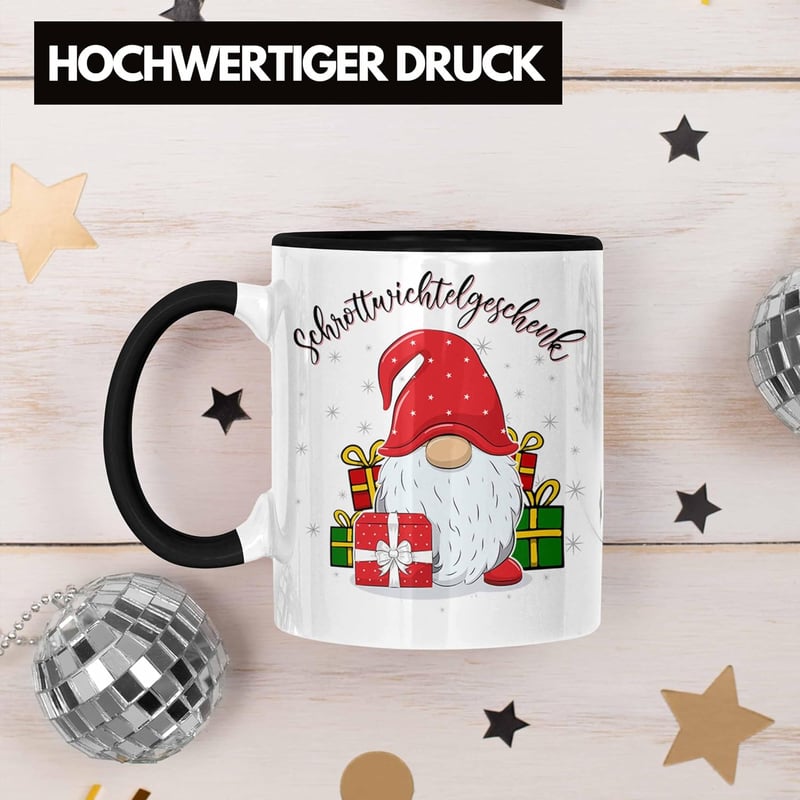 Wichtelgeschenk für Frauen – Schwarze Figur für Schrottwichteln
