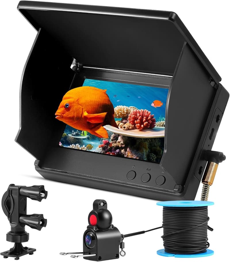Unterwasserfischfinder mit Nachtsicht und HD-Kamera 4,3 Zoll