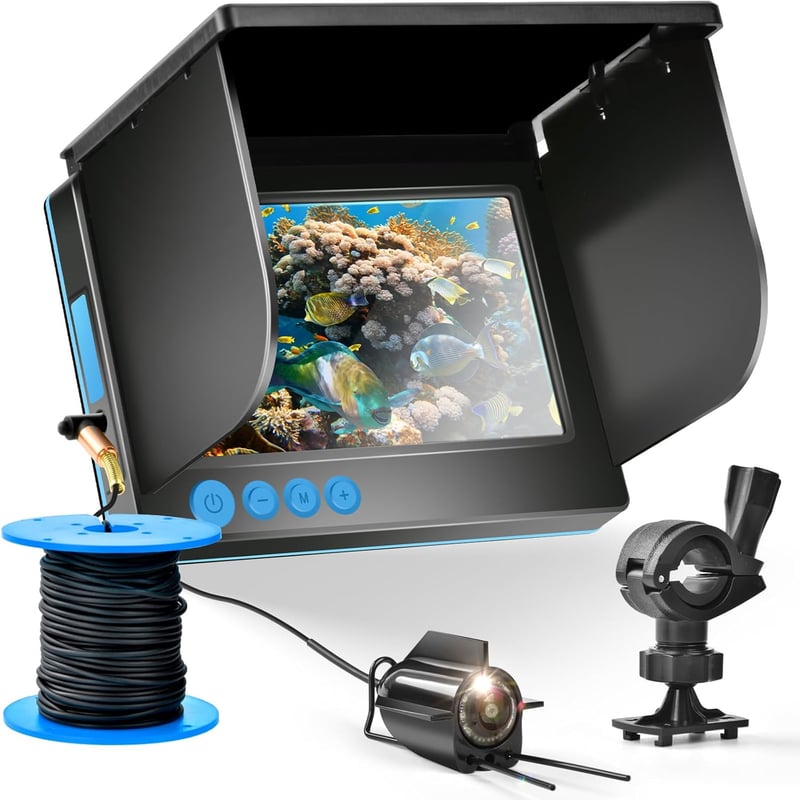 Fischfinder mit 5 Zoll IPS-Display und Infrarot-Nachtsicht