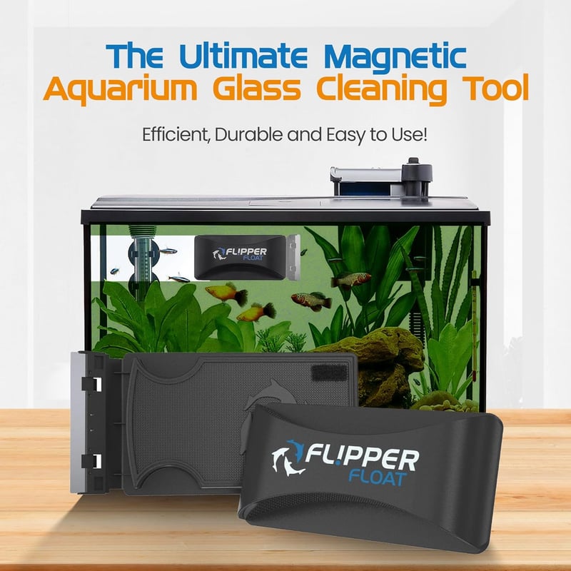 FL!PPER 2-in-1 Magnetischer Aquarium-Glasreiniger für sauberes Wasser